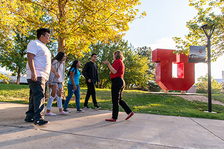 campus tour with emery