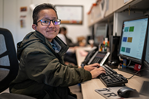 student support services student working