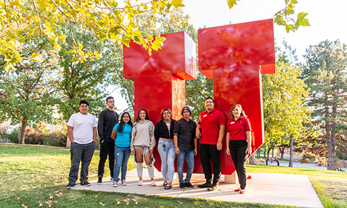 upward bound group in front of block u