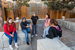 upward bound group outside